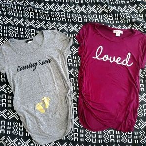 2 maternity t shirts